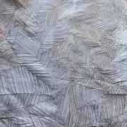 White Crushed pleated fabric in abstract design with Gold foil detailing