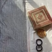 Imported moonlight Sequin On Silver