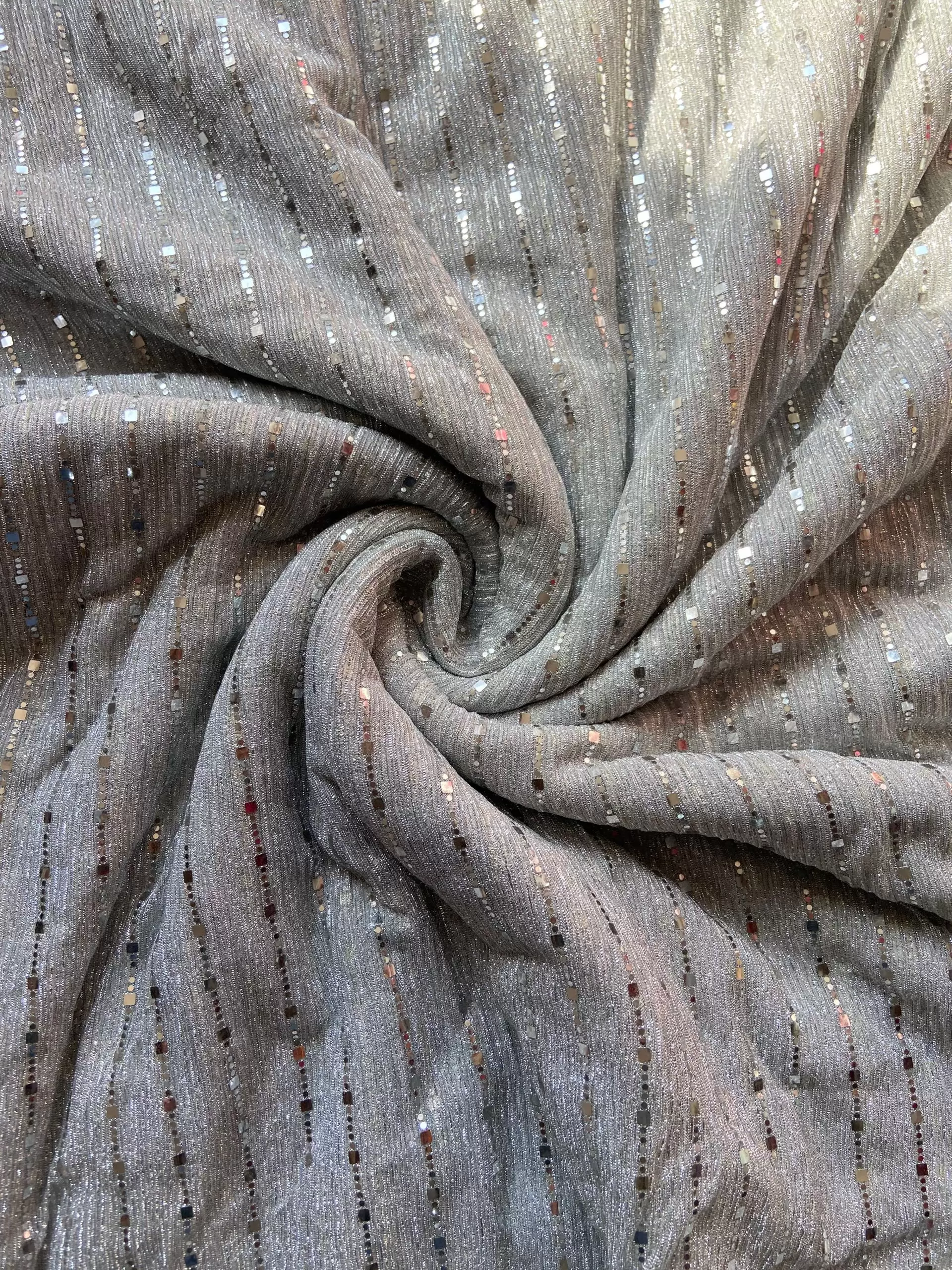 Imported moonlight Sequin On Silver