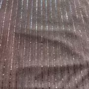 Imported moonlight Sequin On Peach Fabric