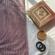 Imported moonlight Sequin On Light Purple