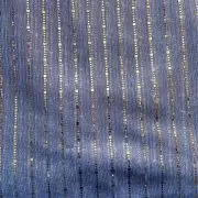 Imported moonlight Sequin On Blue Fabric