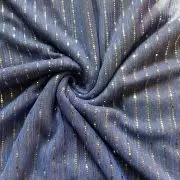 Imported moonlight Sequin On Blue Fabric