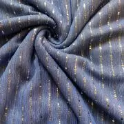 Imported moonlight Sequin On Blue Fabric