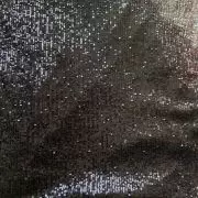 Imported Lycra Thread & Sequin Embroidery on Black Fabric