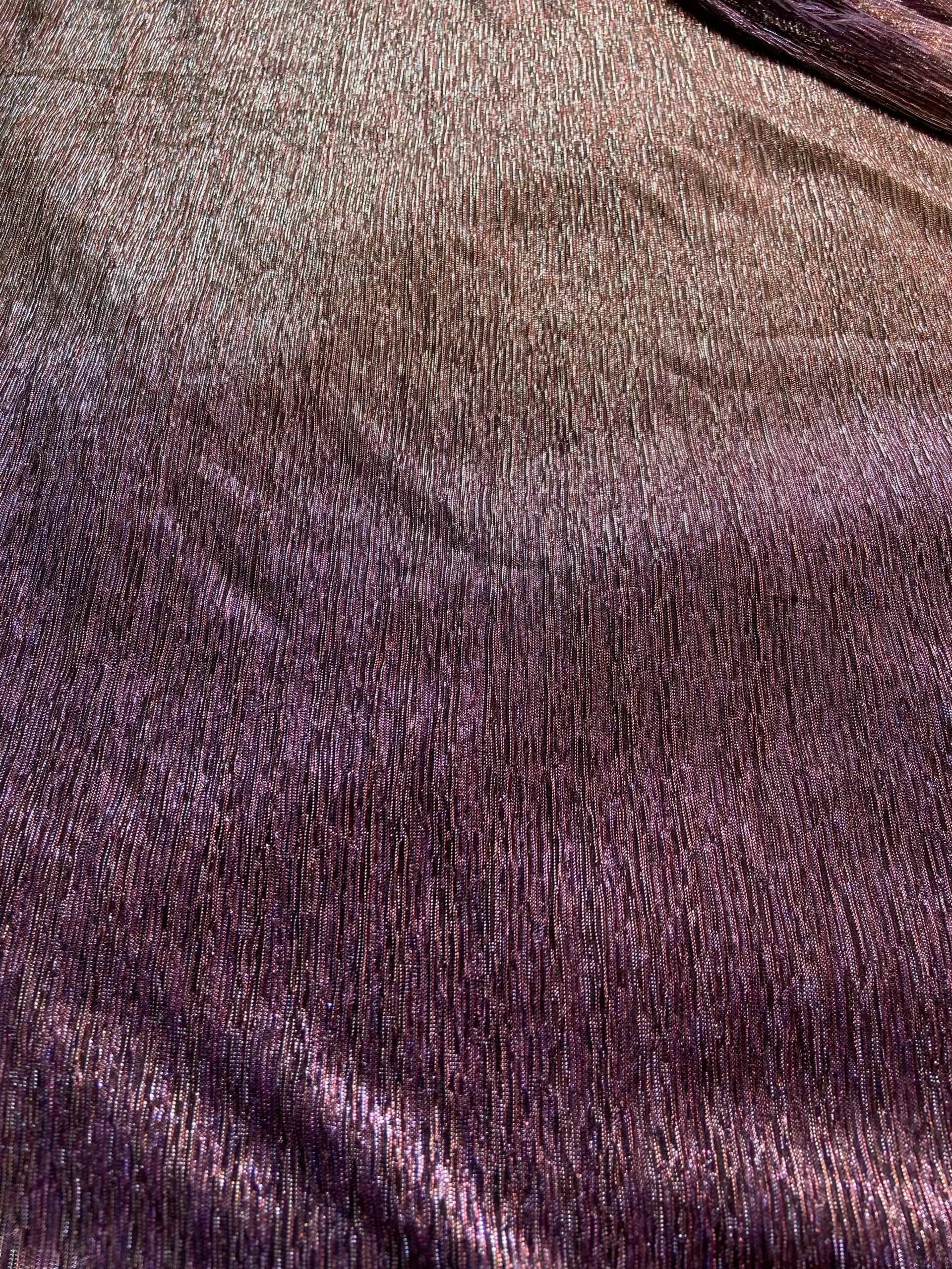 Lurex Lycra Ombre Light Purple to Purple shaded fabric in big width