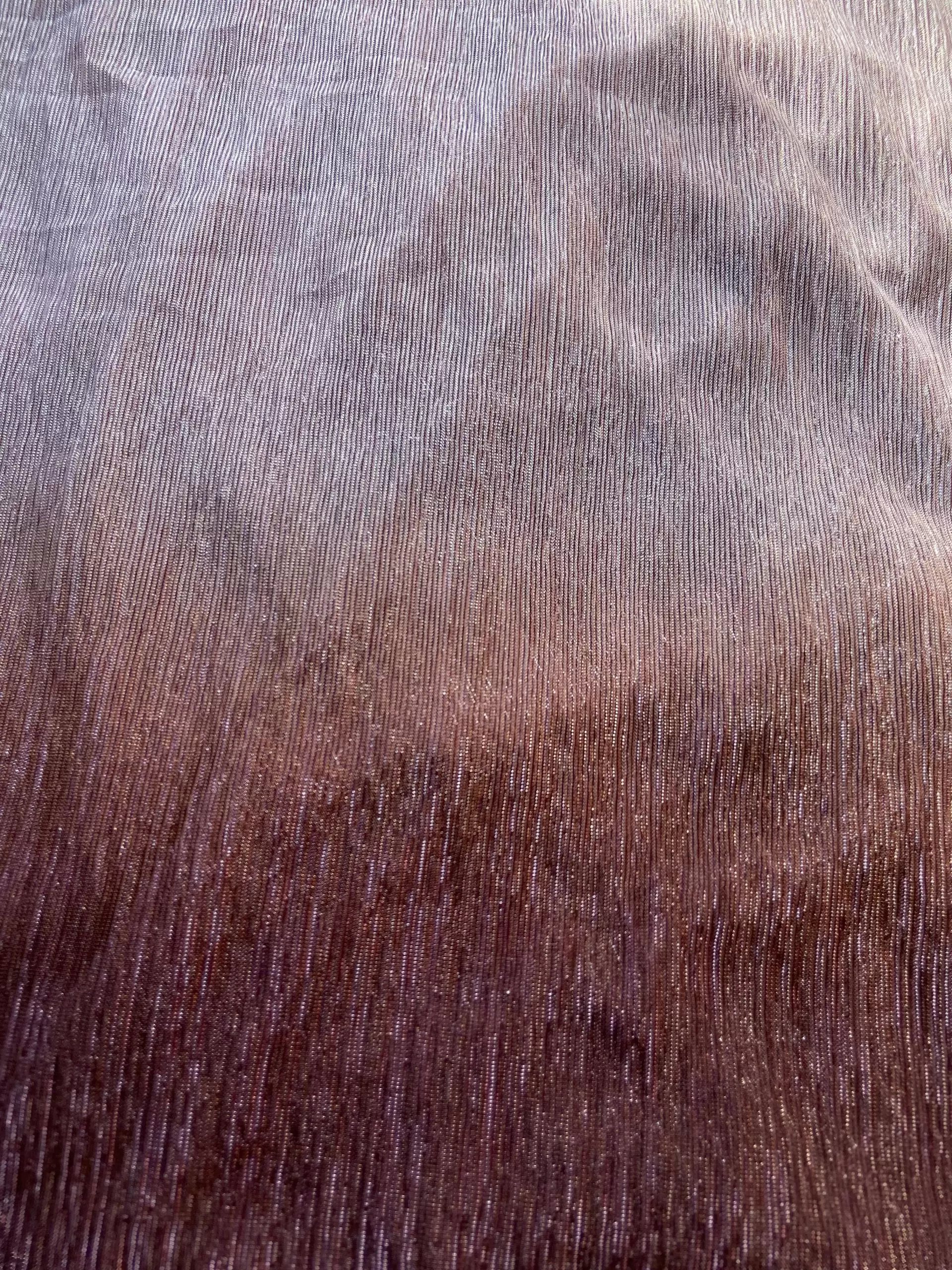 Lurex Lycra Ombre Light Blue to wine shaded fabric in big width