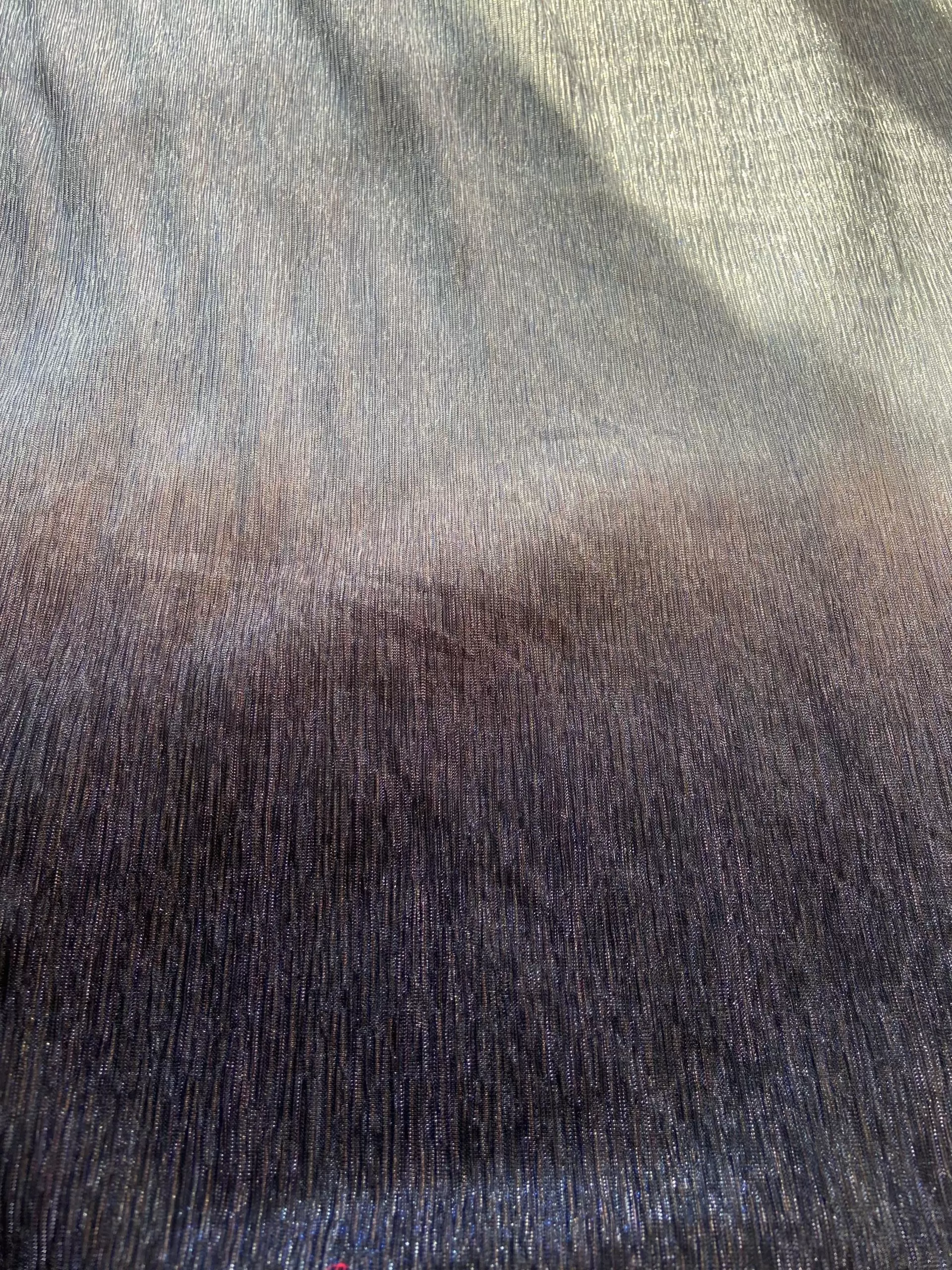 Lurex Lycra Ombre Light to Neavy Blue shaded fabric in big width