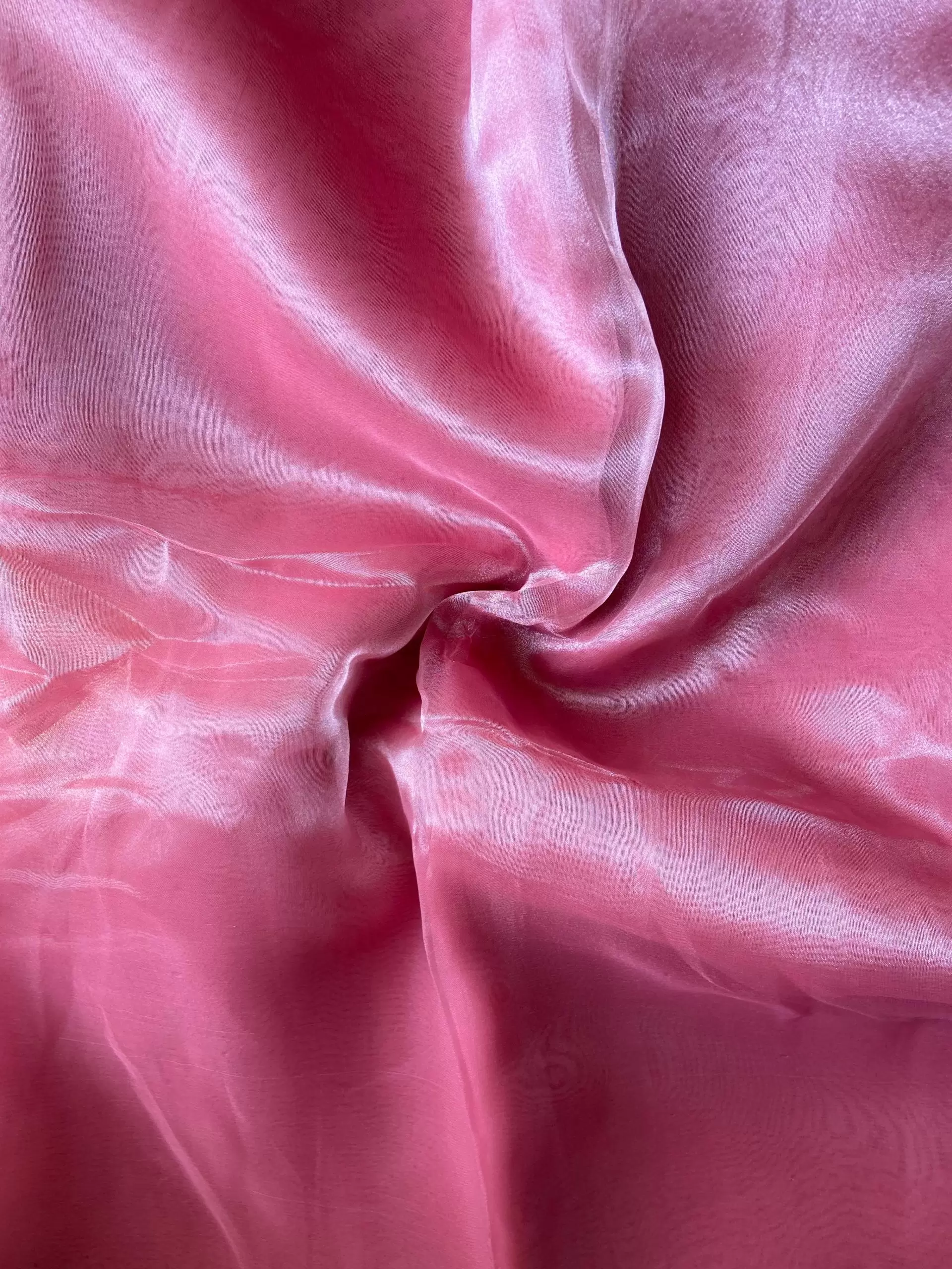 Blush pink plain organza fabric