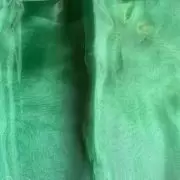Bottle green plain organza fabric