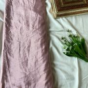 Plain light pink art chinon fabric