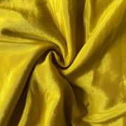 Plain lemon yellow art chinon fabric