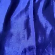 Plain blue art chinon fabric