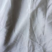 Plain white art chinon fabric