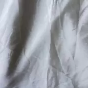 Plain white art chinon fabric