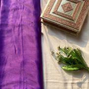 Purple plain moss satin fabric