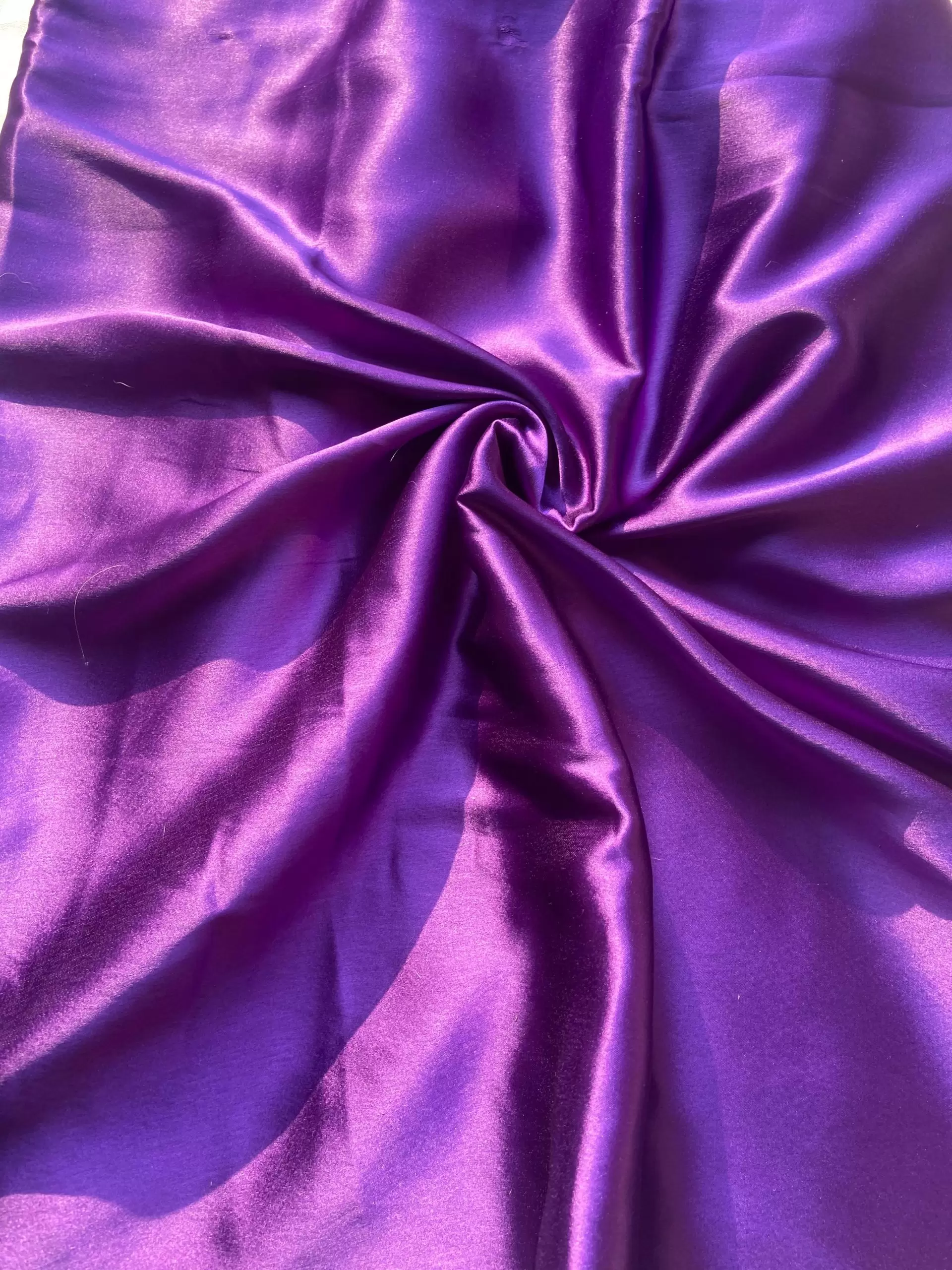 Purple plain moss satin fabric
