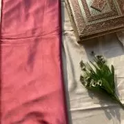 Blush pink plain moss satin fabric