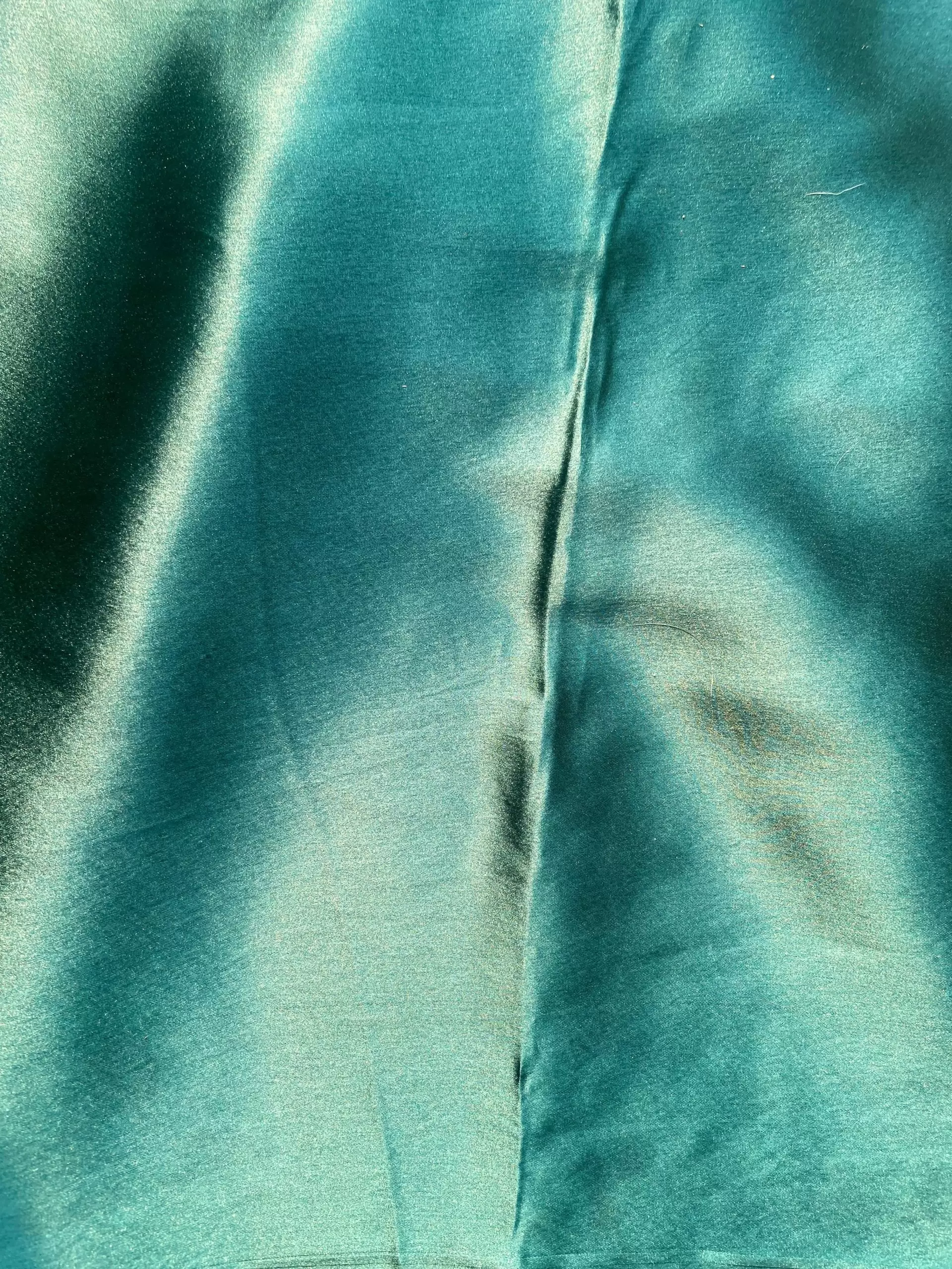 Bottle Green plain moss satin fabric