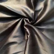 Black plain satin fabric