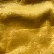 Yellow crush tissue silk fabric
