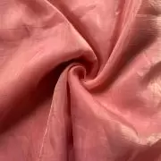Peach crush tissue silk fabric