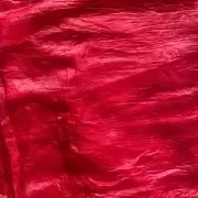 Red crush tissue silk fabric