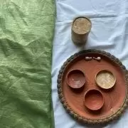 Pastel crush tissue silk fabric