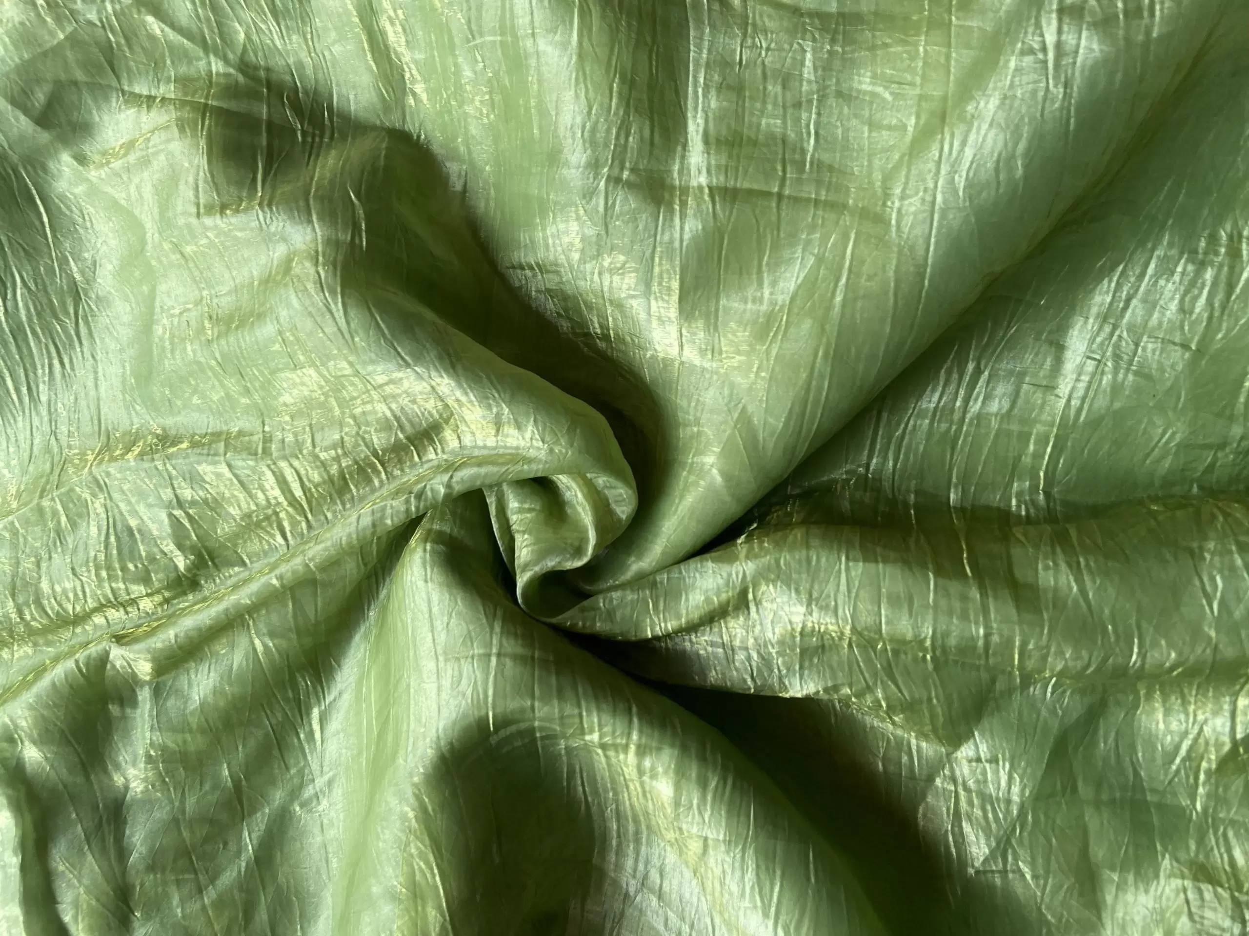 Pastel crush tissue silk fabric