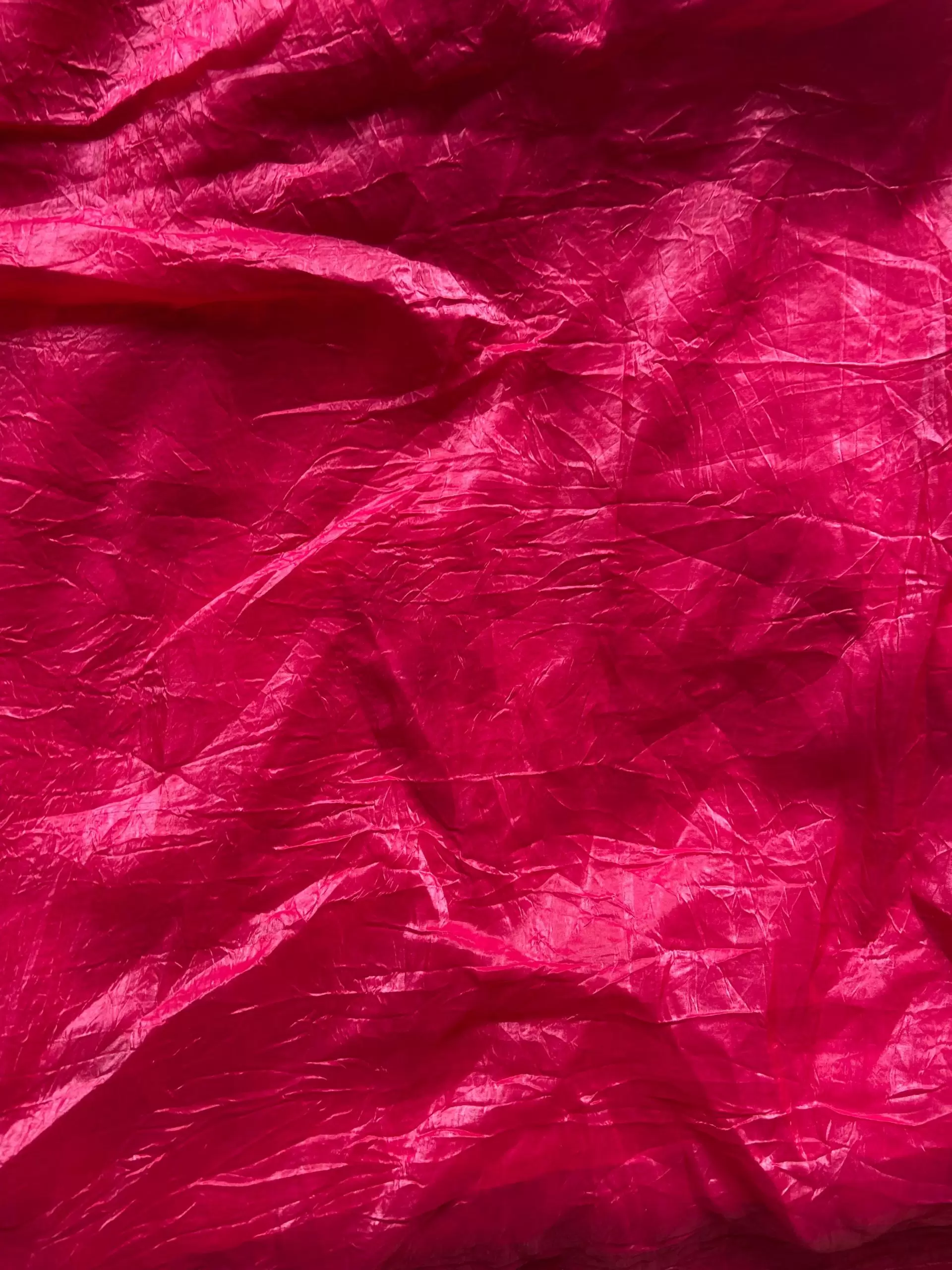 Rani pink crush tissue silk fabric