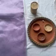 Lavender Plain organza fabric