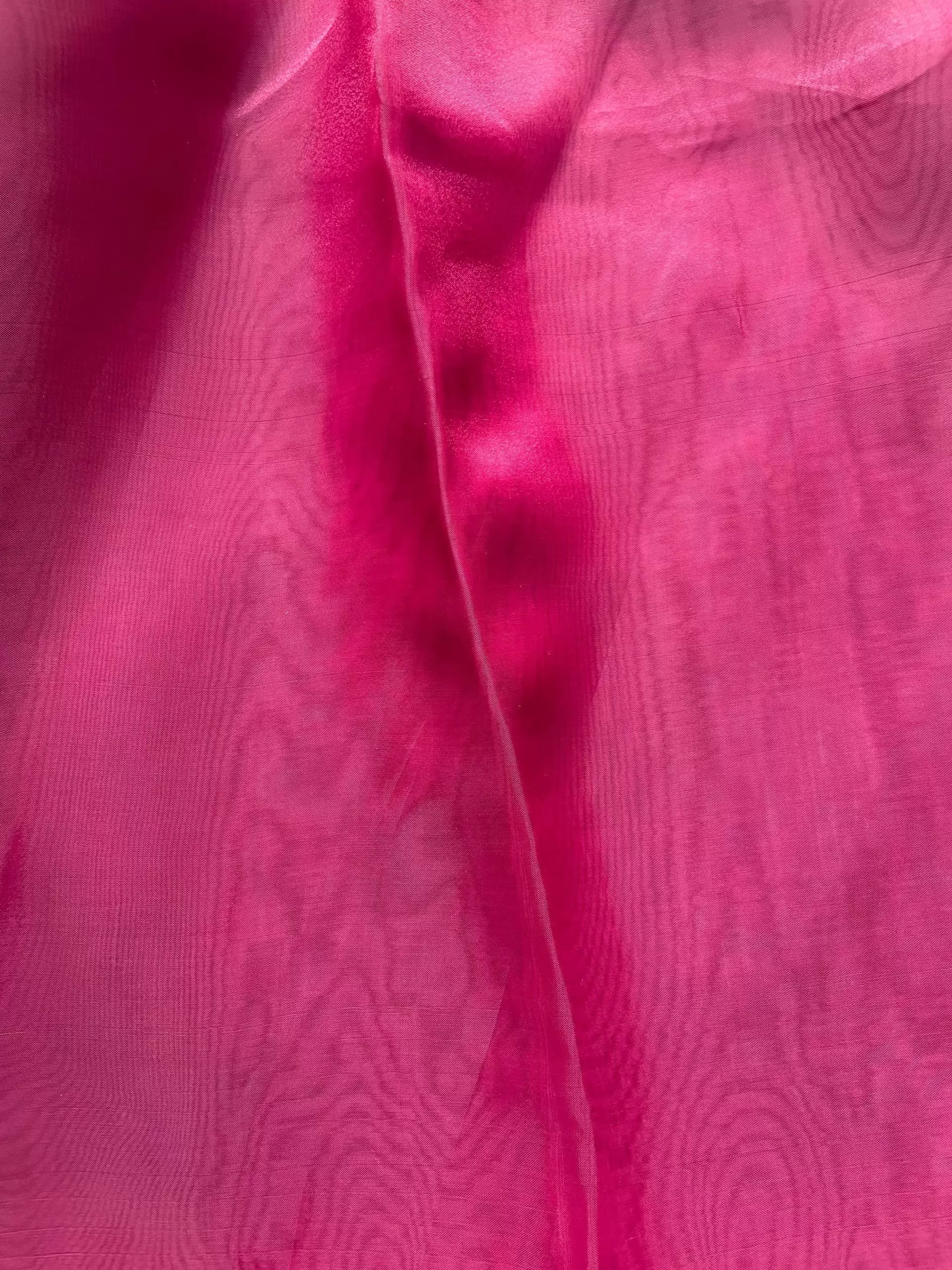 Rani pink plain organza fabric