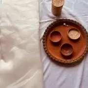 Off white Plain organza fabric