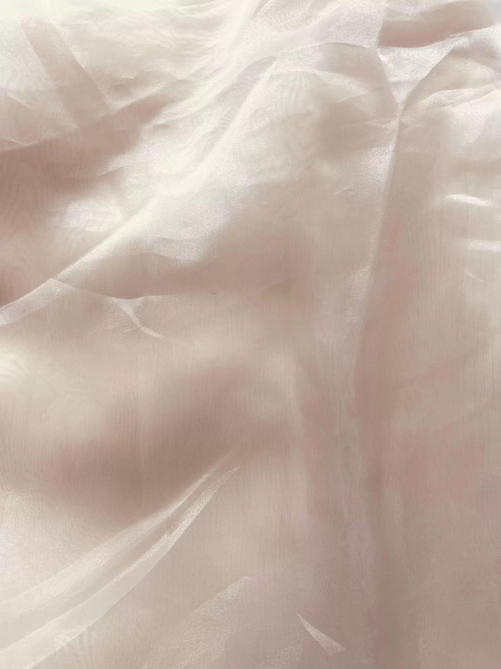 Off white Plain organza fabric