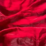 Red gales glass organza plain fabric