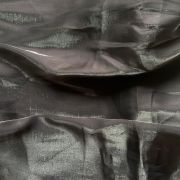 Black gales glass organza plain fabric