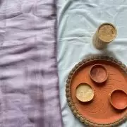 Light Purple gales glass organza plain fabric