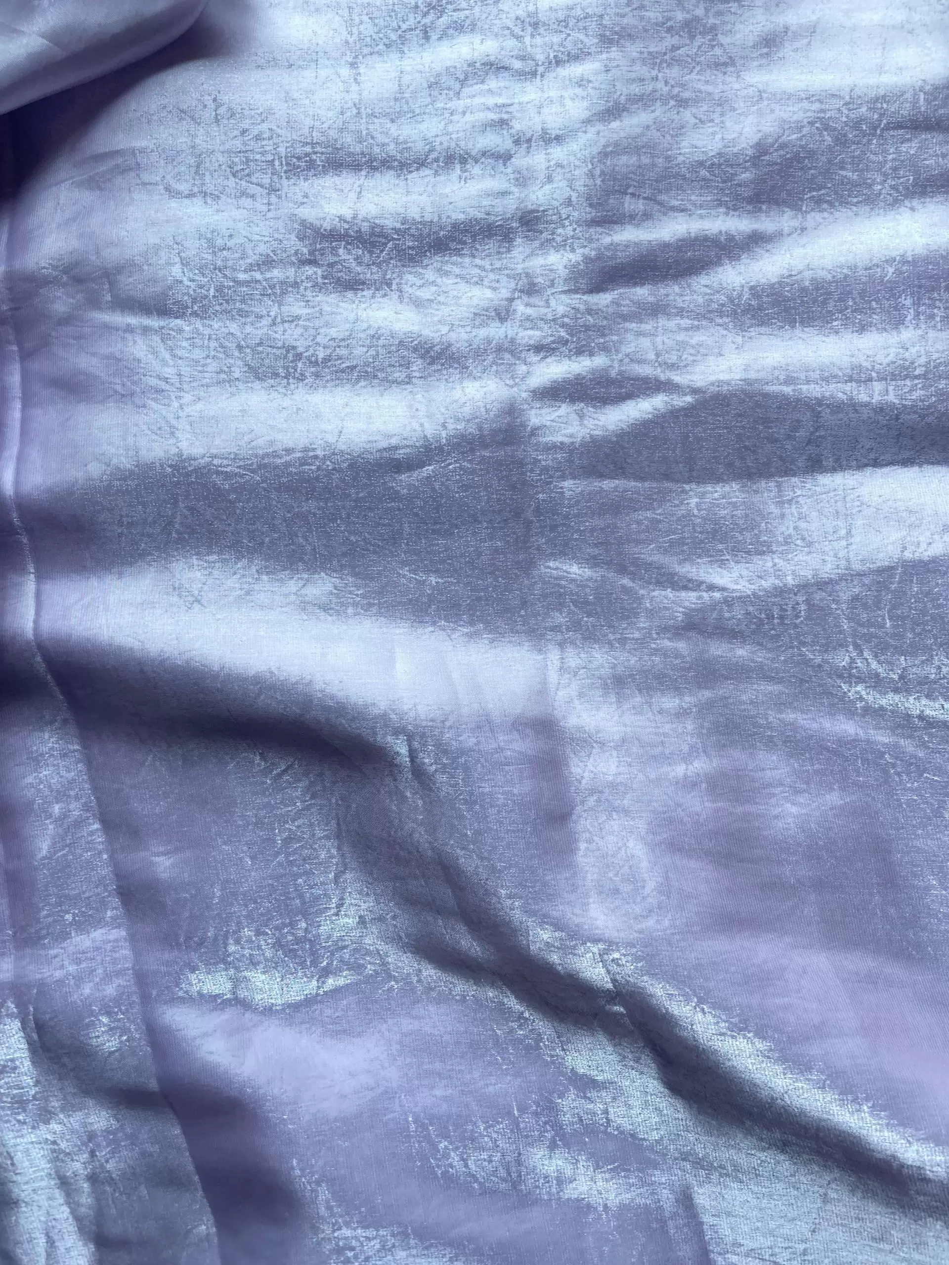 Lavender gales glass organza plain fabric