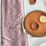 Light purple plain moss satin fabric