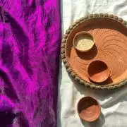 Purple plain silk satin fabric