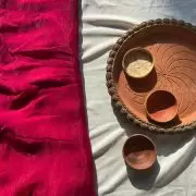 Rani pink plain silk satin fabric