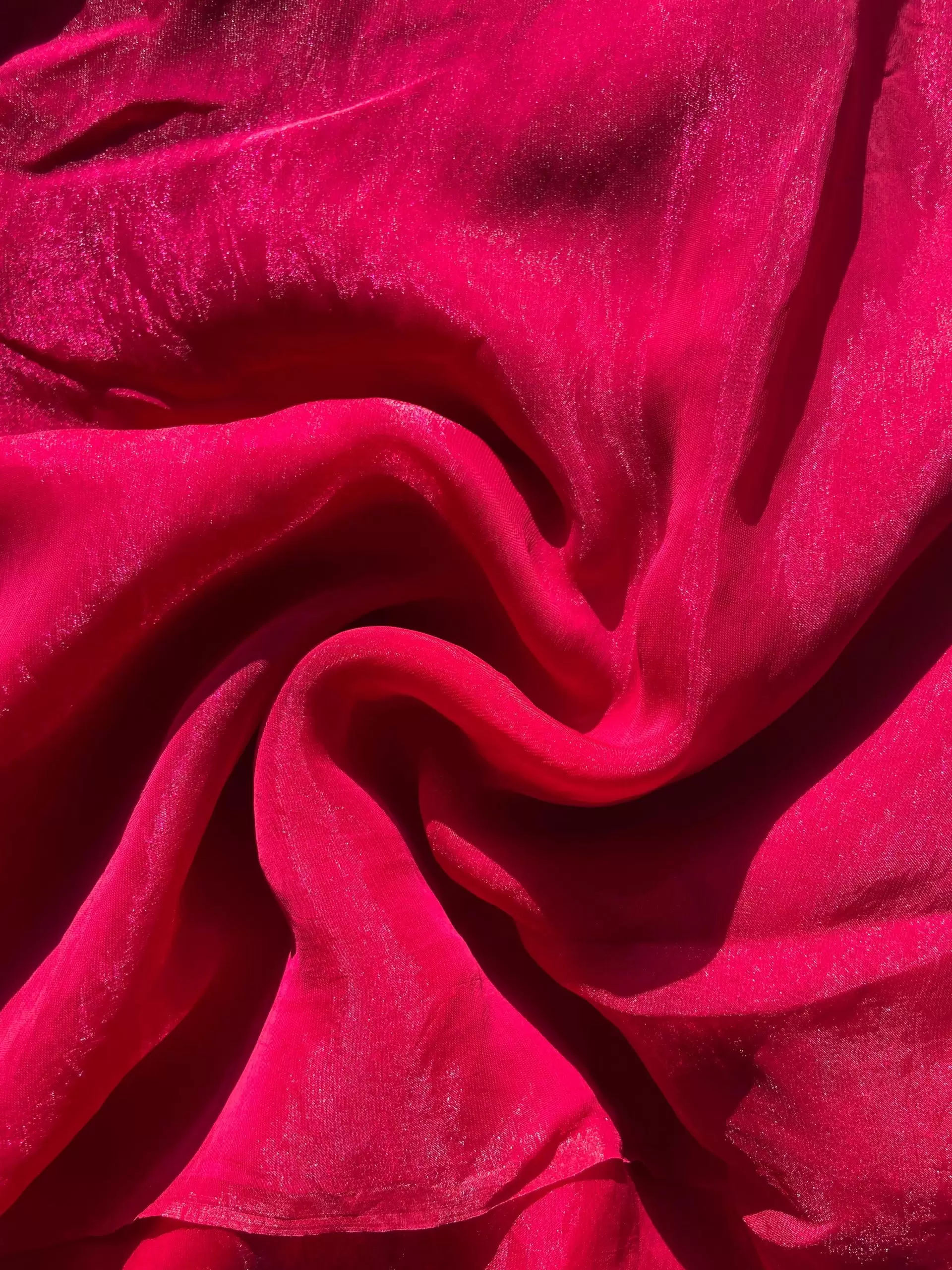 Rani pink plain silk satin fabric