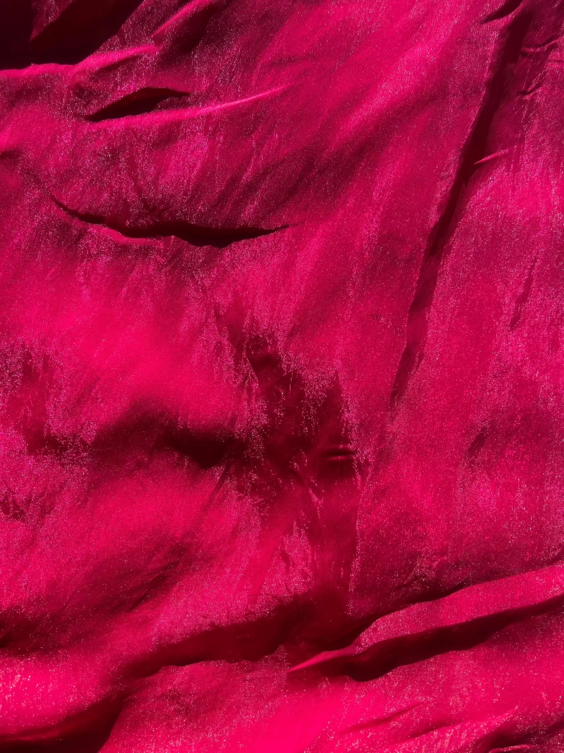 Rani pink plain silk satin fabric