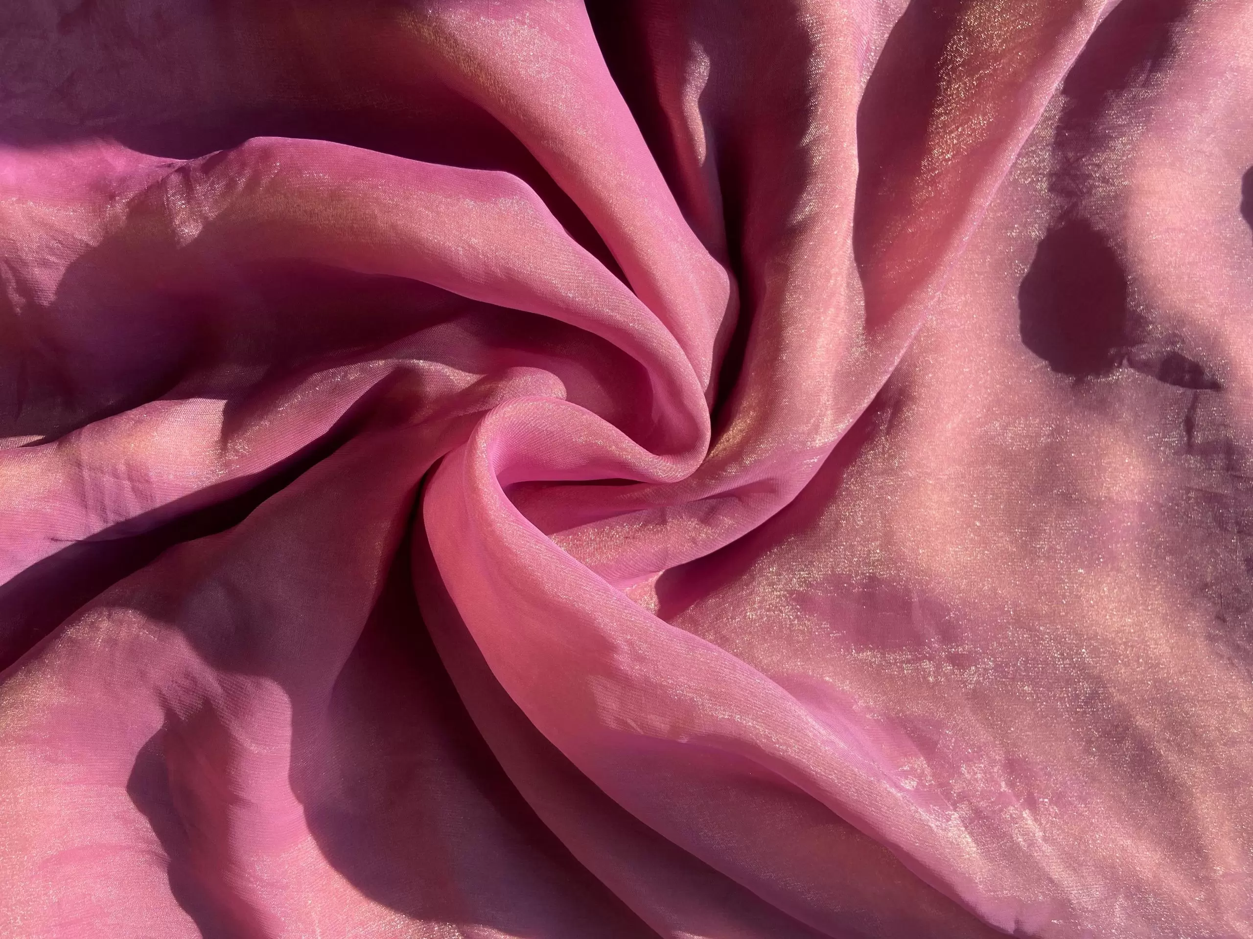 Blush pink plain silk satin fabric