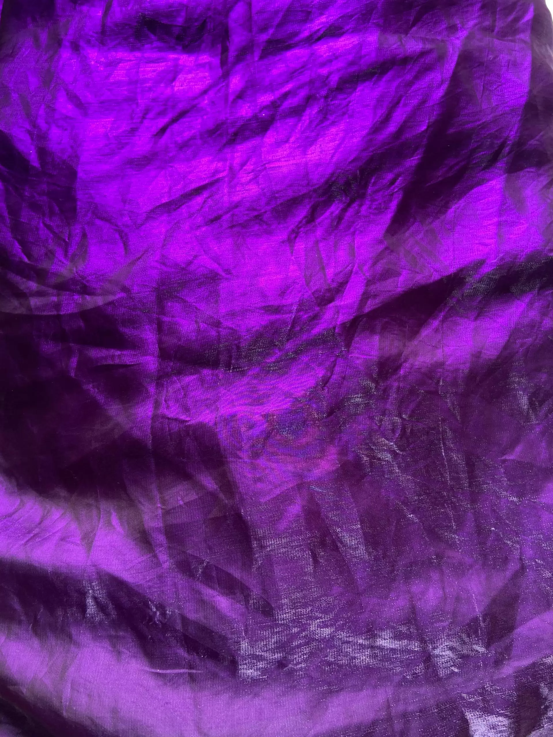Purple plain organza satin fabric