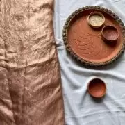 Golden plain organza satin fabric