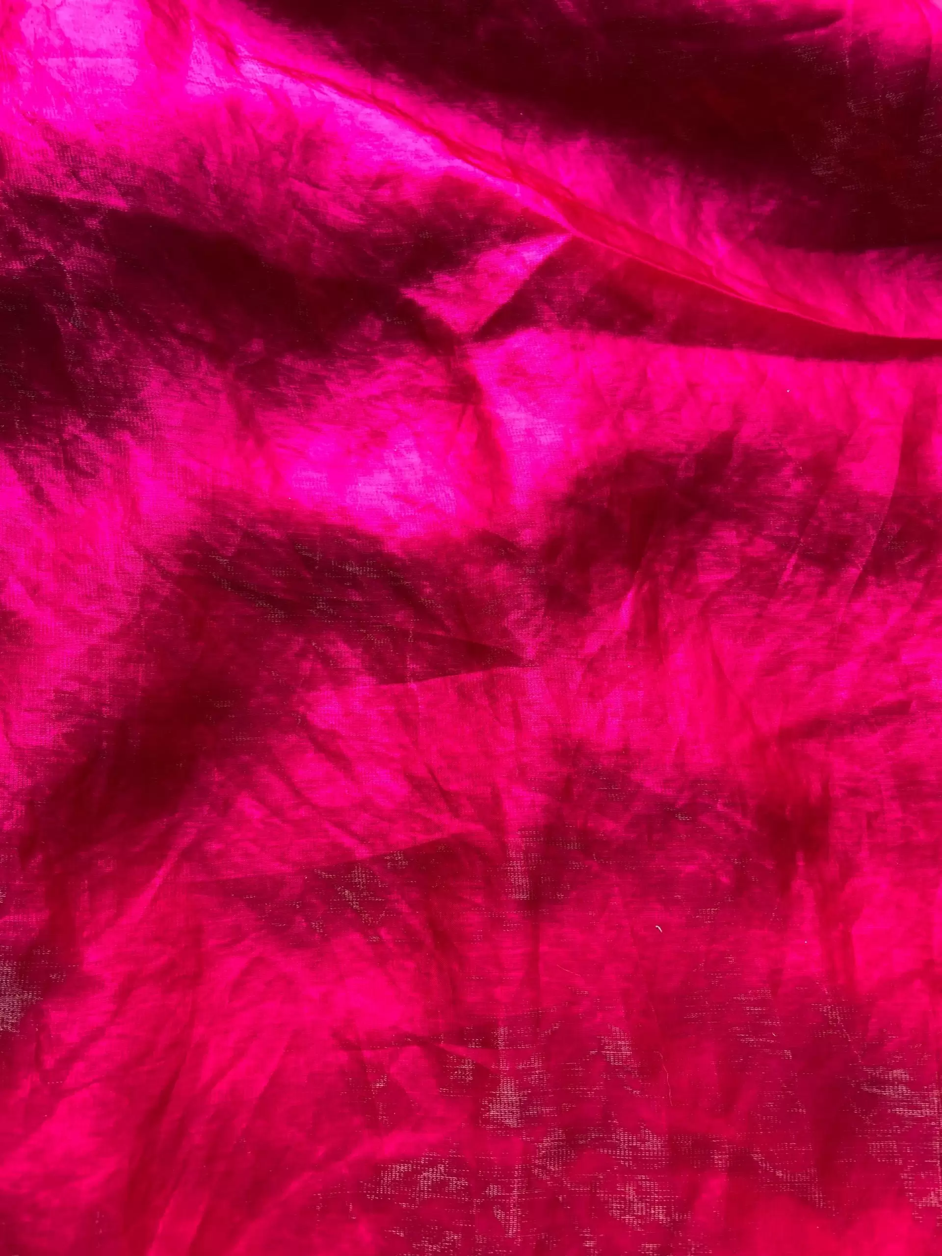 Pink plain organza satin fabric