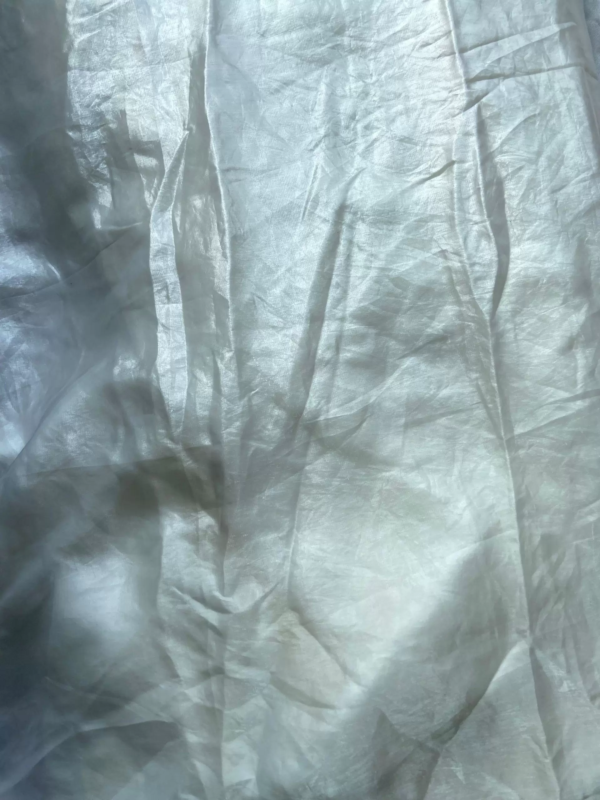 White plain organza satin fabric