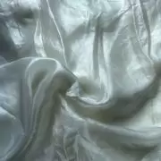 White plain organza satin fabric
