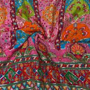 Light Pink Lehenga Style with Multicolour Position Print – Pure Crepe Fabric
